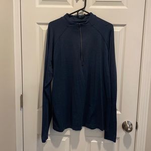 XXL Lululemon Metal Vent Tech Half-Zip (Mineral Blue/True Navy)